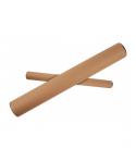 Apli Tubo de Carton para Documentos - Incluye Tapones de Plastico - Apto para Tamaño A2/A1 - Ideal para Planos, Posteres y Mapas