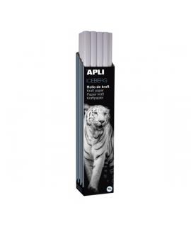 Apli Rollo de Papel Kraft - 70gr - Fibras Naturales - Alta Resistencia - Homogeneidad de Color - Ideal para Embalajes y Manualid