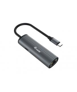 Equip Hub USB-C con 4 Puertos USB 3.0 - Velocidad de hasta 5Gbps - Carcasa de Aluminio
