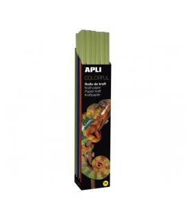 Apli Rollo de Papel Kraft - 70gr - Fibras Naturales - Alta Resistencia - Homogeneidad de Color - Ideal para Manualidades y Embal