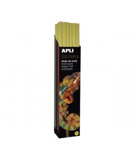 Apli Rollo de Papel Kraft - 70gr - Fibras Naturales - Alta Resistencia - Homogeneidad de Color - Ideal para Embalajes y Manualid