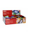 Apli Pack de 100 Llaveros con Etiqueta - Facil Apertura - Ideal para Oficinas, Almacenes y Hogar - Color Amarillo