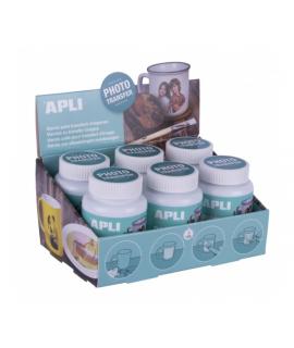 Apli Barniz Photo Transfer - Base Agua - Acabado Brillante - Ideal para Manualidades - Transferencia de Imagenes - Multi-Superfi