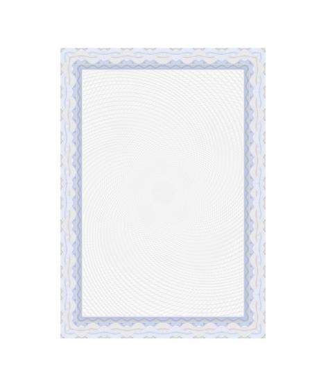 Apli Pack de 70 Hojas de Papel Certificado - Diseño Espiral - 115gr - Ideal para Certificados y Diplomas - Compatible con Impres
