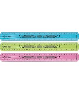 Maped Twist´n Flex Regla de Flexible 30cm - Irrompible - Doble Graduacion - Colores Aleatorios Azul, Rosa y Verde