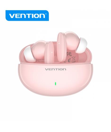 Vention Auriculares Bluetooth 5.3 con Estuche de Carga - 7h Autonomia - Color Rosa