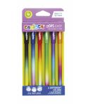 Carioca Oops Easy Blister de 6 Boligrafos Borrables - Tinta Termo Sensible - Cuerpo con Efecto Degradado - Punta de Ø 0.7mm - Do