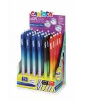 Carioca Oops Easy Expositor de 30 Boligrafos Borrables - Tinta Termo Sensible - Cuerpo con Efecto Degradado - Punta de 0.7mm - D