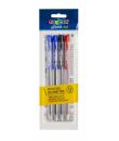 Pack Carioca Sfera Pack de 4 Boligrafos Retractiles - Punta Ø 1mm - Boligrafos Retractiles - Click Facil y Comodo - Escritura Su