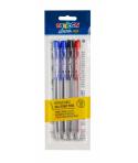Pack Carioca Sfera Pack de 4 Boligrafos Retractiles - Punta Ø 1mm - Boligrafos Retractiles - Click Facil y Comodo - Escritura Su