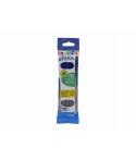 Carioca Sfera Flowpack Pack de 4 Boligrafo - Punta Ø 1mm - Capuchon y Retro del Color de la Tinta - Escritura Super Deslizante -