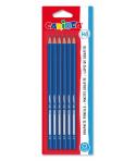 Carioca Lapiz HB Pack de 6 Lapices de Grafito HB - Facil de Borrar y Sacar Punta - Cuerpo Triangular - Mina Resistente a las Cai