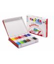 Carioca Jumbo School Box Pack de 144 Rotuladores - Cuerpo Octogonal Maxi - Tinta Superlavable - Punta Maxi 6mm Bloqueada - Tapa 