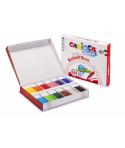 Carioca Jumbo School Box Pack de 144 Rotuladores - Punta Maxi 6mm Bloqueada - Tinta Superlavable - Tapa Ventilada - Ideal para C
