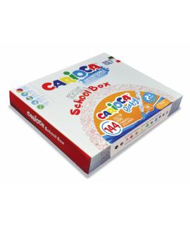 Carioca Baby Marker 2+ School Box Pack de 144 Rotuladores - Punta Redonda y Bloqueada - Cuerpo de Gran Dimension - Superlavables