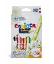 Carioca Fabric Pack de 10 Rotuladores para Tejidos - Punta Fina - Tinta Especial para Tejidos - Colores Indelebles - Punta Maxi 
