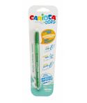 Carioca Oops Blister Boligrafo Borrable - Tinta Termo Sensible - Empuñadura Ergonomica Triangular - Punta de Ø 0.7mm - Doble Gom