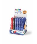 Carioca Oops Expositor de 24 Boligrafos Borrables Retractiles - Tinta Termo Sensible - Empuñadura Ergonomica Triangular - Punta 