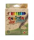 Carioca Joy Pack de 12 Rotuladores Punta Fina Eco Family - Tinta Superlavable - Punta Fina 2.8mm Bloqueada - Capuchon Ventilado 