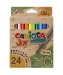 Carioca Joy Pack de 24 Rotuladores Punta Fina Eco Family - Tinta Superlavable - Punta Fina 2.8mm Bloqueada - Capuchon Ventilado 