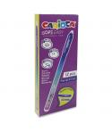 Carioca Oops Easy Pack de 12 Boligrafos Borrables - Tinta Termo Sensible - Cuerpo con Efecto Degradado - Punta de Ø 0.7mm - Dobl