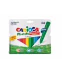 Carioca Maxi Pack de 12 Plasticeras Triangulares - Extra Limpias - Duran 3 Veces mas - Colores Brillantes - Faciles de Afilar - 