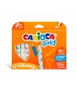 Carioca Baby Marker Pack de 12 Rotuladores - Punta Redonda y Bloqueada - Cuerpo de Gran Dimension - Superlavables - Dermatologic