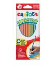 Carioca Supercolor Pack de 12 Lapices de Madera - Cuerpo Hexagonal - Colores Intensos y Gran Opacidad - 3.3mm de Grosor - Color 