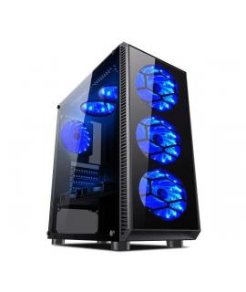L-Link Avatar Caja ATX - Cristal Templado - 2x SSD/HDD 3.5" - 3x SSD/HDD 2.50" - 6 Ventiladores LED Incluidos - USB 3.0, USB 2.