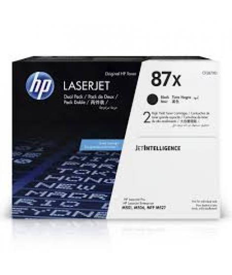 HP CF287XD Negro Pack de 2 Cartuchos de Toner Original - 87X
