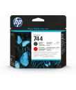HP F9J88A Negro Mate y Rojo Cabezal de Impresion Original - 744