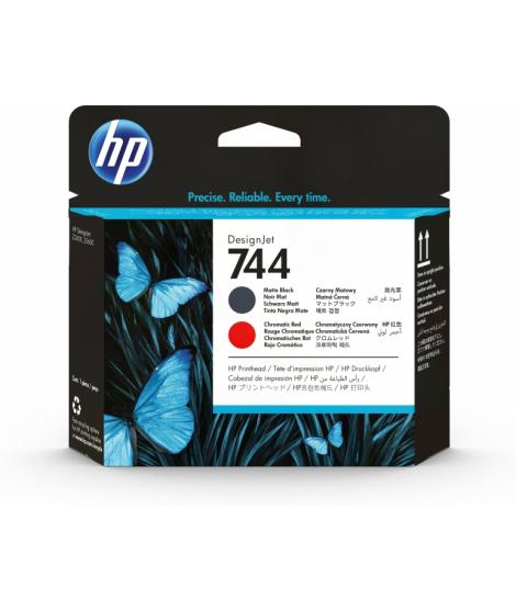HP F9J88A Negro Mate y Rojo Cabezal de Impresion Original - 744