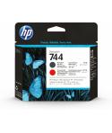 HP F9J88A Negro Mate y Rojo Cabezal de Impresion Original - 744