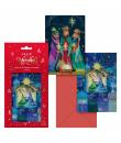 Dohe Nativity Pack de 8 Tarjetas de Felicitacion Navideña con Sobre - 2 Modelos Distintos - Tamaño 12,2x23,5cm - Papel Offset - 