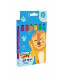 Jovi My First Felt Pen Estuche de 6 Rotuladores - Tinta Super Lavable - Tamaño Ideal para Manos Pequeñas - Punta Antihundimiento