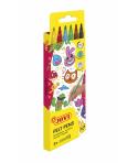 Jovi Felt Pens Estuche de 6 Rotuladores - Tinta de Gran Fijacion - Punta de 3mm - Capuchon de Seguridad Ventilado - Grip Triangu