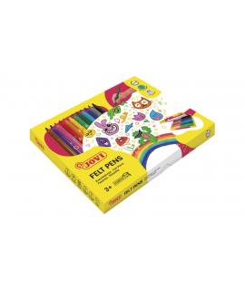 Jovi Caja de 144 Rotuladores - Amplia Variedad de Tonos - Tinta de Gran Fijacion - Punta Resistente - Capuchon Ventilado - Grip 