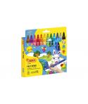 Jovi Felt Pens Estuche de 12 Rotuladores Jumbo - Tinta de Gran Fijacion - Punta de 3mm - Capuchon de Seguridad Ventilado - Grip 