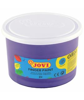 Jovi Finger Paint Bote de 500ml - Ingredientes Naturales - Colores Mezclables - Textura Gelatinosa - Lavable - Color Morado