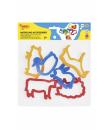 Jovi Modelling Accessories Bolsa Colgable con 6 Moldes de Corte Animales de Granja - Plastico Duradero - Formas de Animales de l