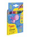 Jovi Large Easy Grip Estuche de 24 Ceras Plasticas Hexagonales - No Ruedan - Duracion Prolongada - sin Olor - Facil de Sacar Pun
