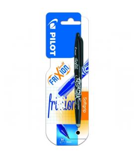 Pilot Frixion Ball Pack de 1 Boligrafo de Gel Borrable - Punta de Bola 0.7mm - Trazo 0.4mm - Grip Ergonomico - Color Negro