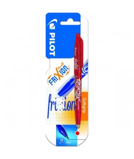 Pilot Frixion Ball Pack de 1 Boligrafo de Gel Borrable - Punta de Bola 0.7mm - Trazo 0.4mm - Grip Ergonomico - Color Rojo