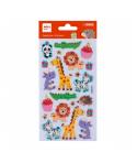 Apli Bolsa con 22 Pegatinas Fiesta de Animales - Adhesivo Permanente - Ideal para Scrapbooking - Estimula Creatividad y Psicomot