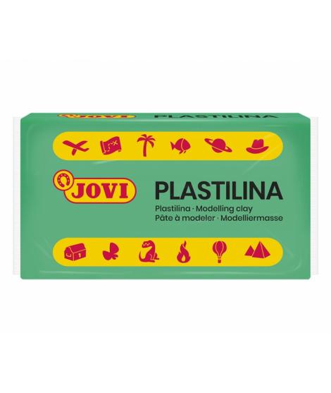 Jovi Caja de 30 Pastillas de Plastilina 50gr - Muy Moldeable - No Se Seca - sin Gluten - Inocua - Color Verde