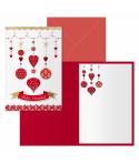 Dohe Carrusel Pack de 6 Tarjetas de Felicitacion Navideña con Sobre - Tamaño Cerrada 11.5x17cm, Abierta 23x17cm - Papel Offset -