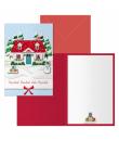 Dohe Home Pack de 6 Tarjetas de Felicitacion Navideña con Sobre - Tamaño Cerrada 11.5x17cm, Abierta 23x17cm - Papel Offset - Imp