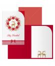 Dohe Saami Pack de 6 Tarjetas de Felicitacion Navideña con Sobre - Tamaño Cerrada 11.5x17cm, Abierta 23x17cm - Papel Offset - Im