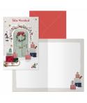 Dohe Welcome Pack de 6 Tarjetas de Felicitacion Navideña con Sobre - Tamaño Cerrada 11.5x17cm, Abierta 23x17cm - Papel Offset - 