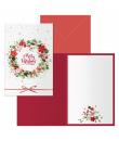 Dohe Deseos Pack de 6 Tarjetas de Felicitacion Navideña con Sobre - Tamaño Cerrada 11.5x17cm, Abierta 23x17cm - Papel Offset - I